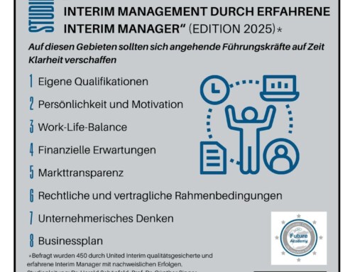 Neue Einsteigerstudie (2025) für angehende Interim Manager